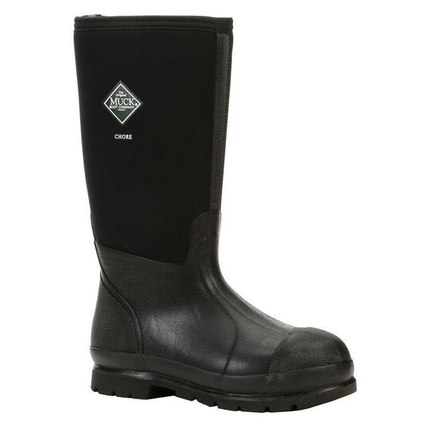 Muck Boot Co CHORE Series Boots, 10, Black, Rubber Upper CHH-000A-BL-100